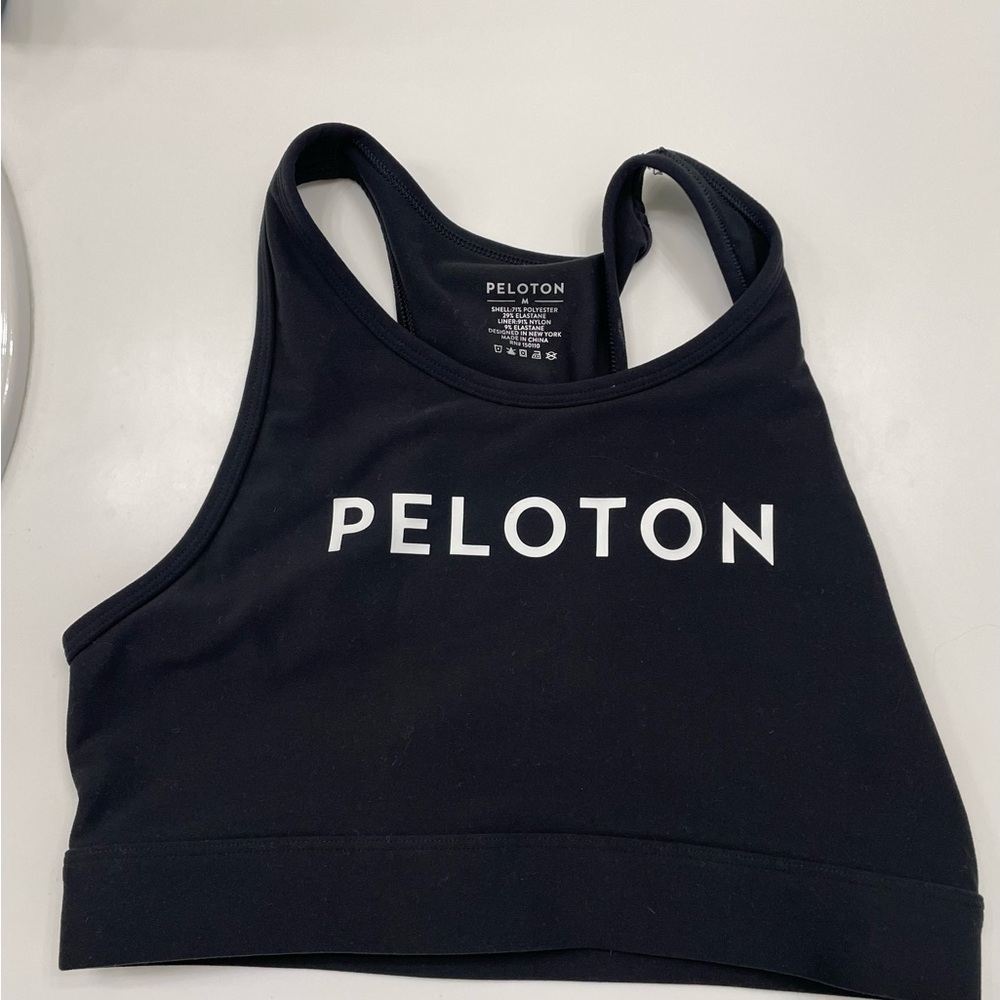 NWOT Women’s Peloton Black Moisture-Wicking Sports Bra